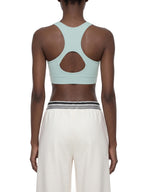 Women’s Cropped Zip Yoga Sports Bra