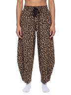 Unisex Leopard Barrel Leg Sweatpants