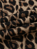 Unisex Leopard Barrel Leg Sweatpants