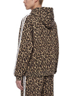 Unisex Leopard Full Zip Hoodie
