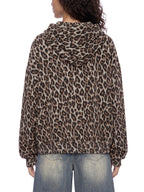 Unisex Leopard Full Zip Hoodie