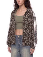 Unisex Leopard Full Zip Hoodie