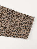 Unisex Leopard Panel Raglan Sleeve T-Shirt