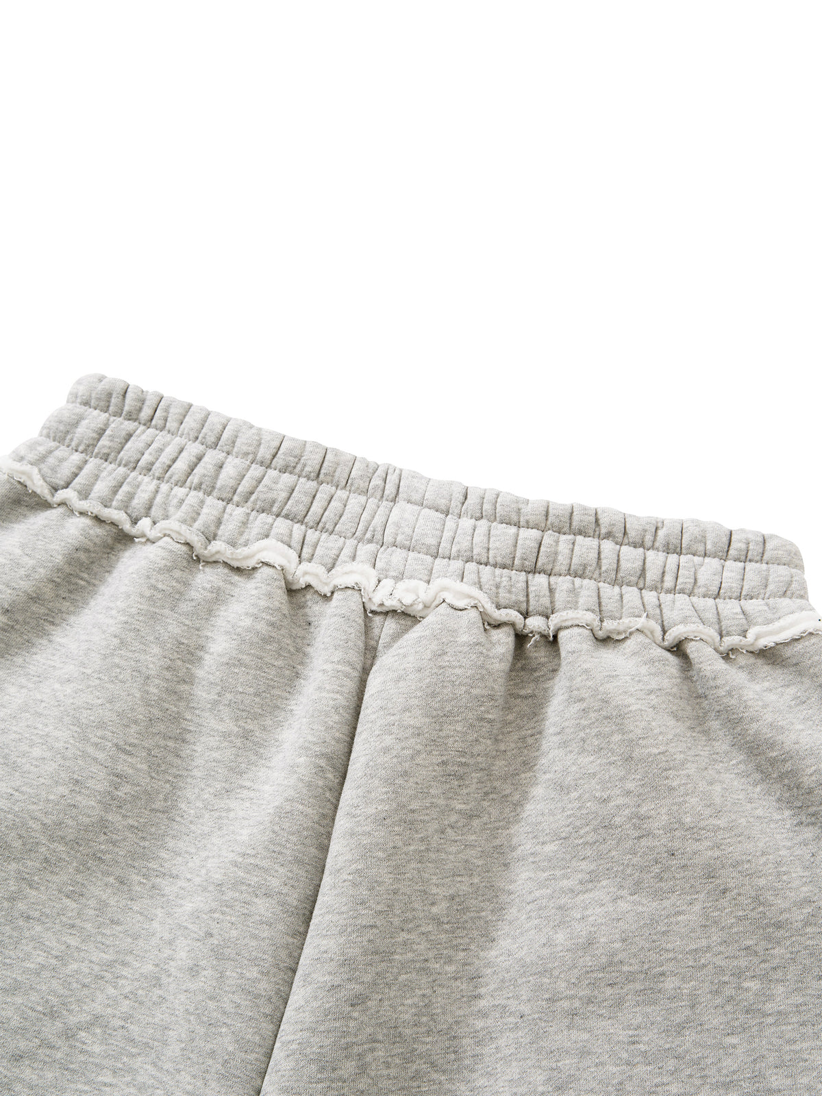 Unisex Raw Edge Fleece Shorts