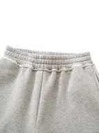 Unisex Raw Edge Fleece Shorts