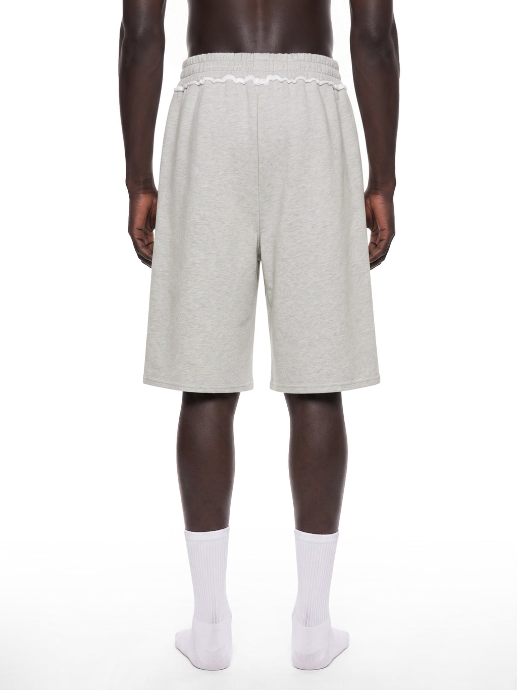 Unisex Raw Edge Fleece Shorts
