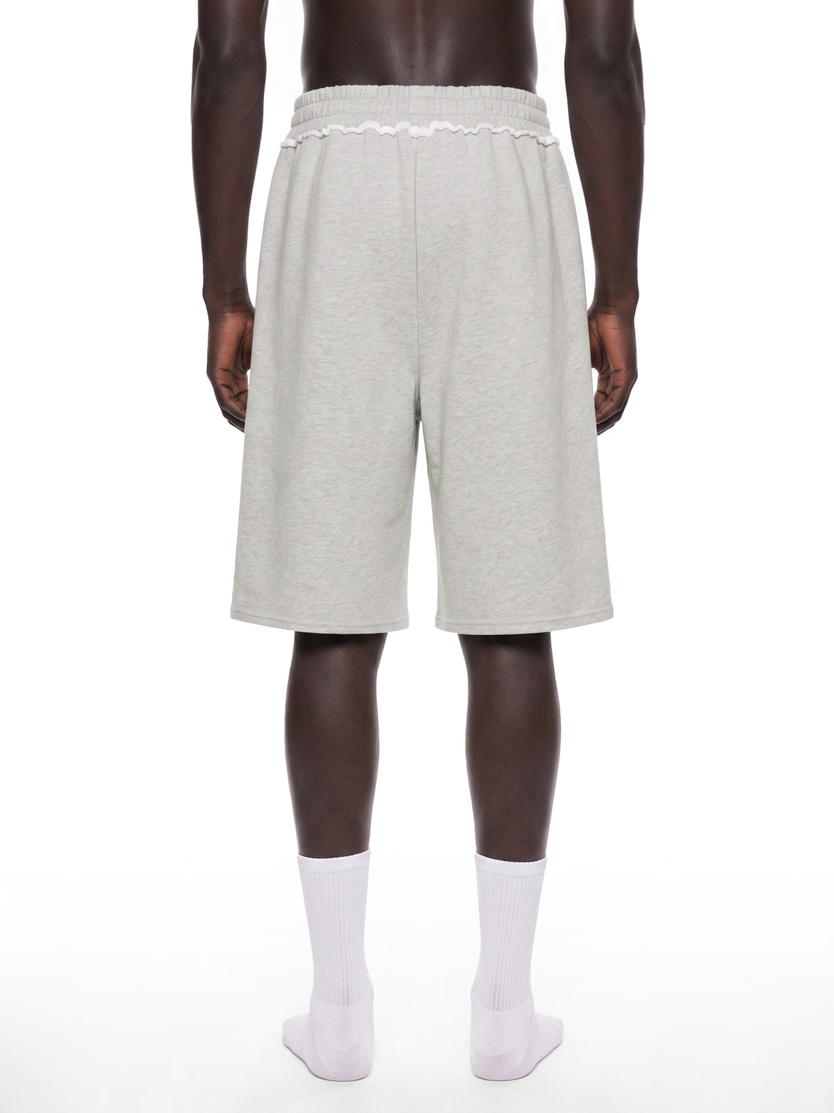 Unisex Raw Edge Fleece Shorts