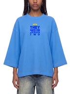 JESUS HATE WAFFLE 3/4 OVERSIZED TEE