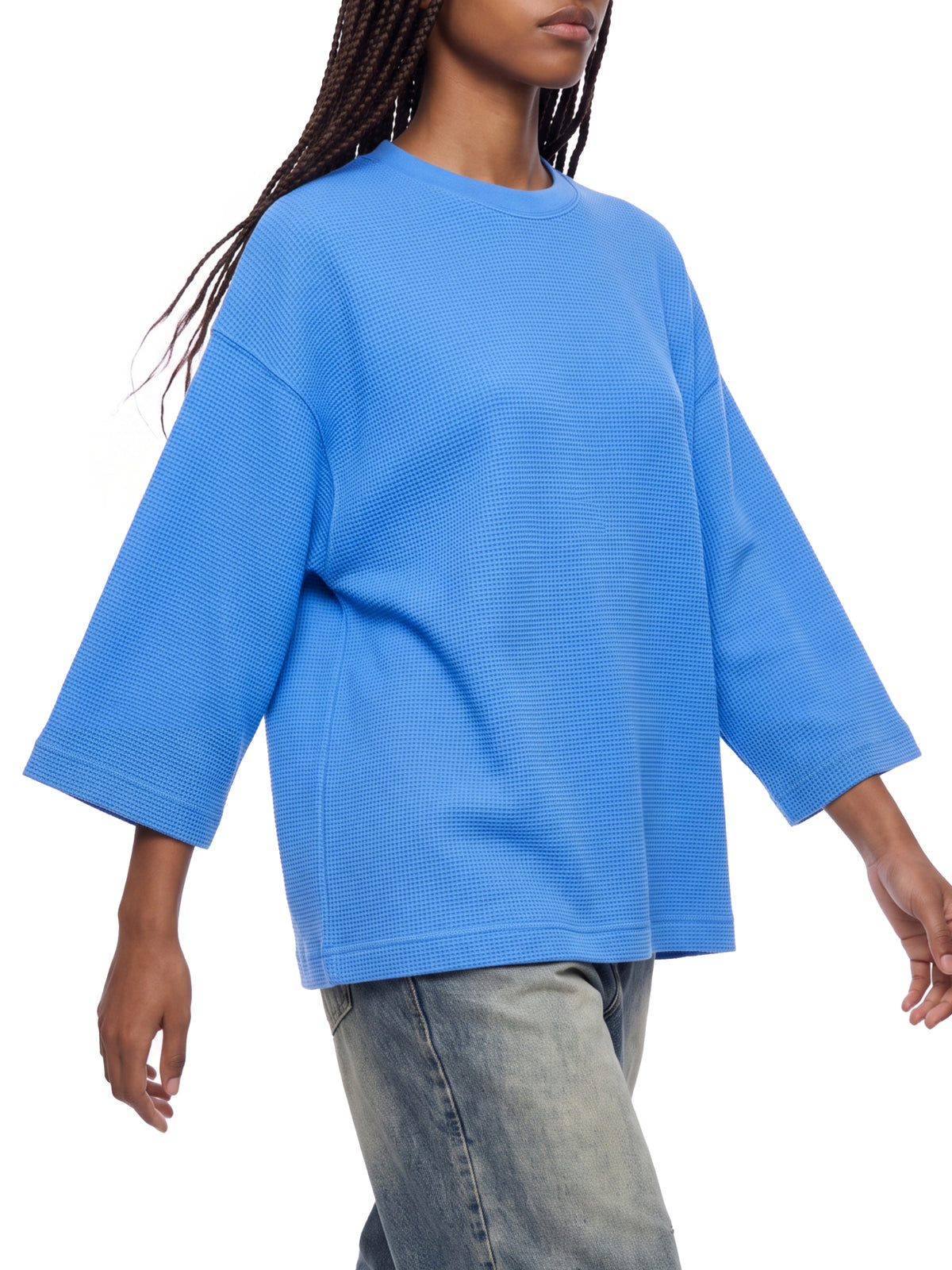 JESUS HATE WAFFLE 3/4 OVERSIZED TEE