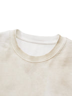 Unisex Vintage Wash Leopard Paneled Layer T-Shirt