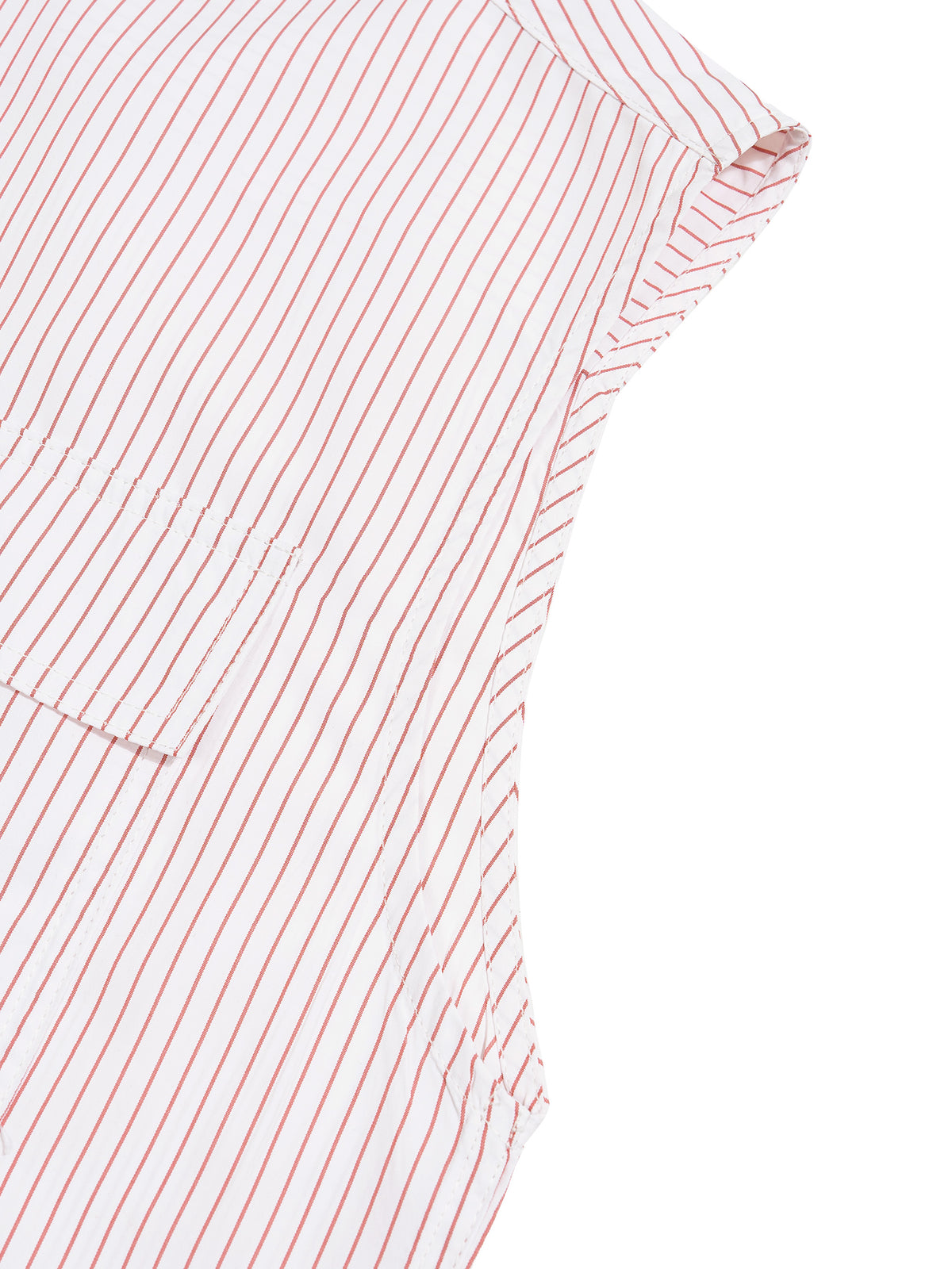 Men's Boxy Striped Sleeveless Shirt
