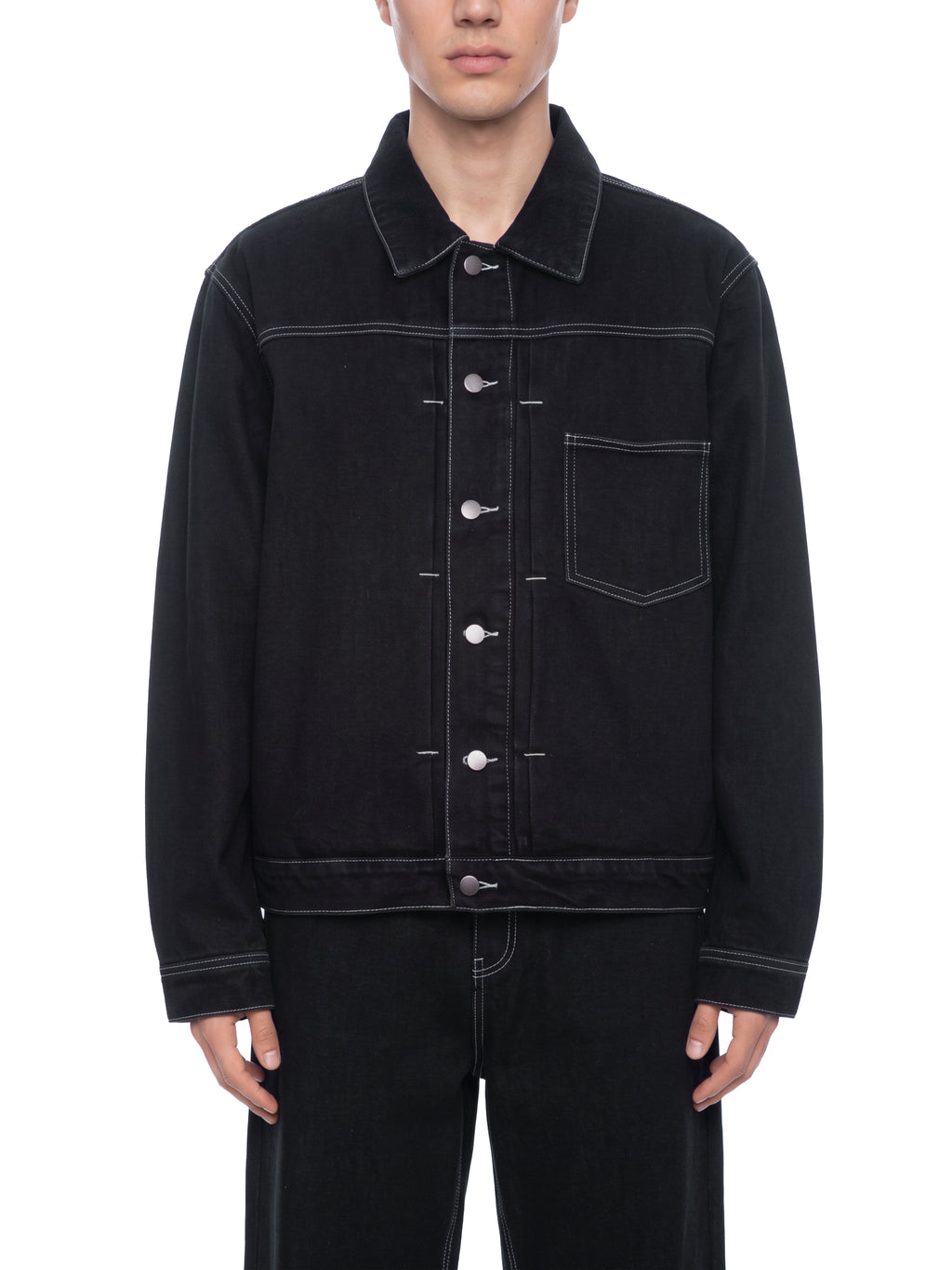 OBSIDIAN RAW DENIM JACKET ‘SET’