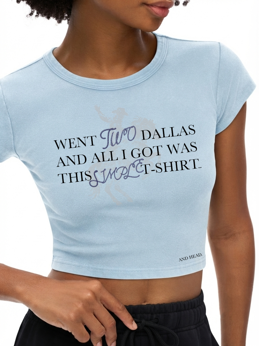 DALLAS HEAD CROP TEE